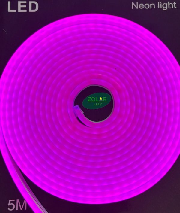 Tira led neon morado caja con 30 piezas